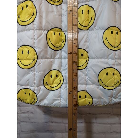 GAP X Smiley Puffer Tote Bag Limited Edition Zip Top - Picture 14 of 16